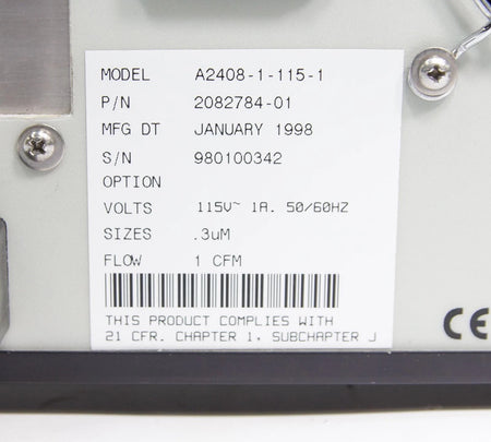 Met One Laser Particle Counter Model A2408-1-115-1