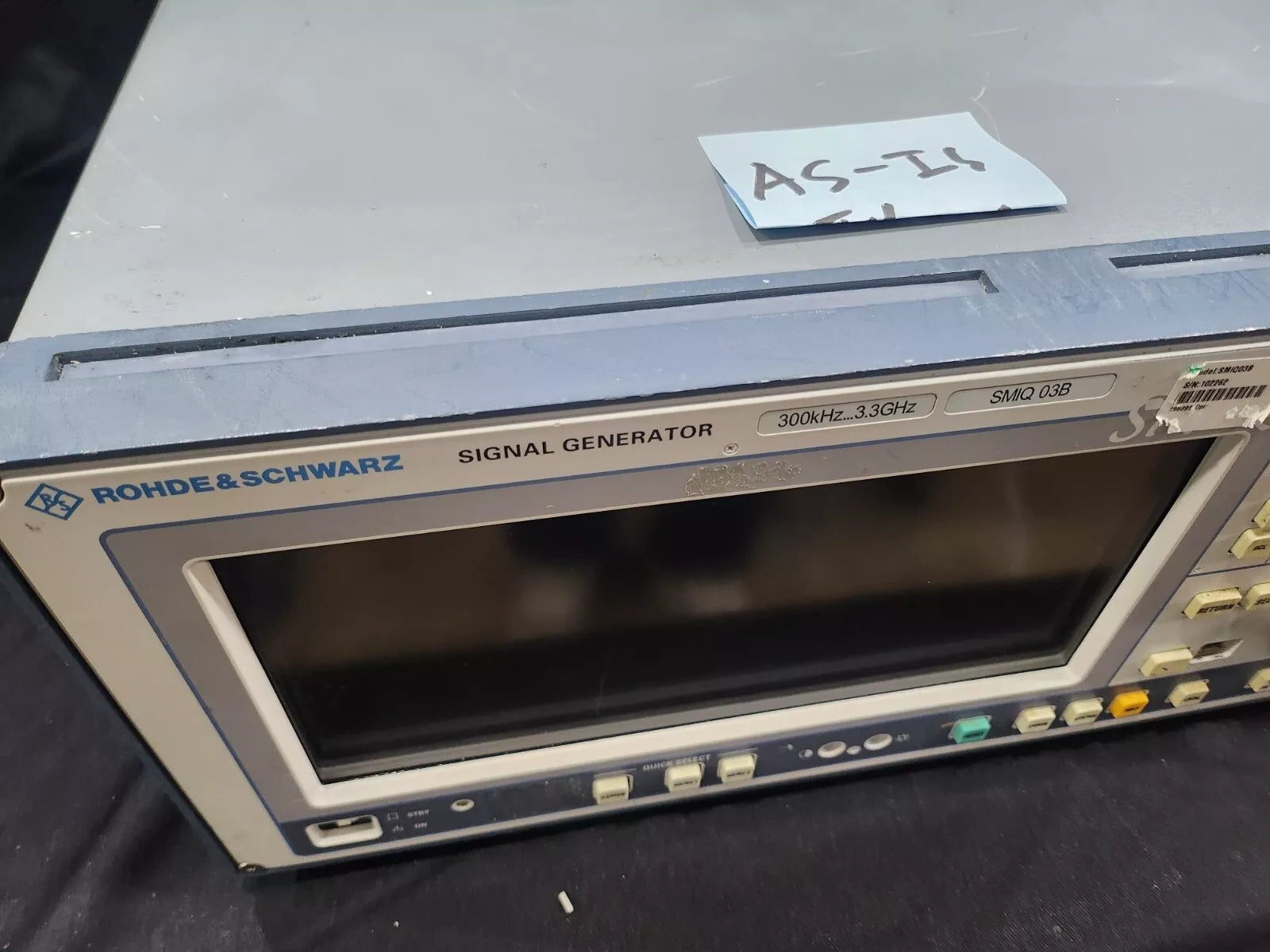 R&S SMIQ06B Vector Signal Generator 300KHz to 3.3GHz AS-IS (2262)
