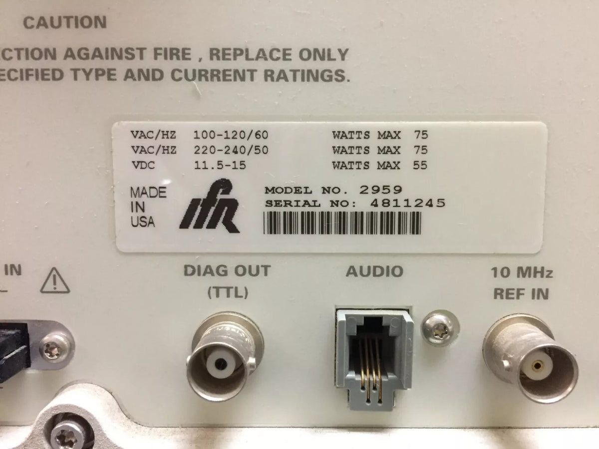 IFR 2959 Advanced Multi-Mode Cellular Test Set
