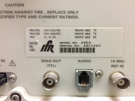IFR 2959 Advanced Multi-Mode Cellular Test Set