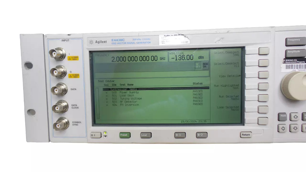 Agilent E4438C ESG Vector Signal Generator 250kHz-3.0GHz