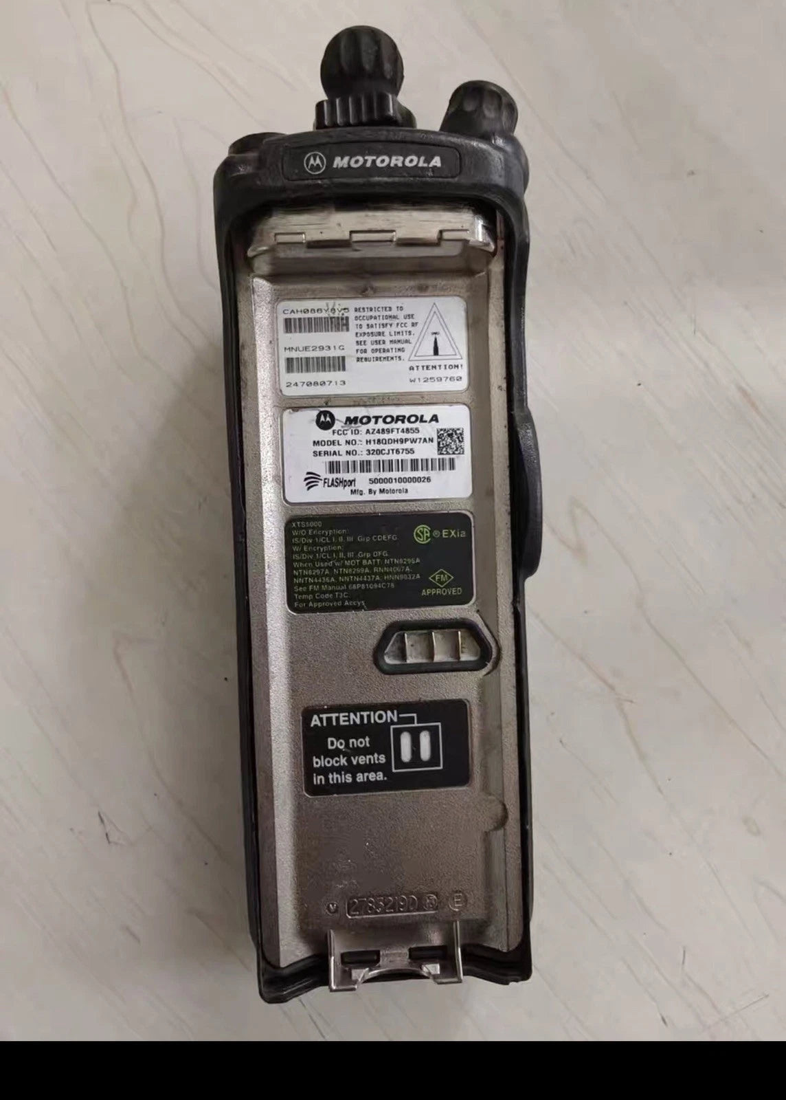 Motorola XTS5000 P25 Digital VHF Walkie-Talkie 136-174 MHz - Used