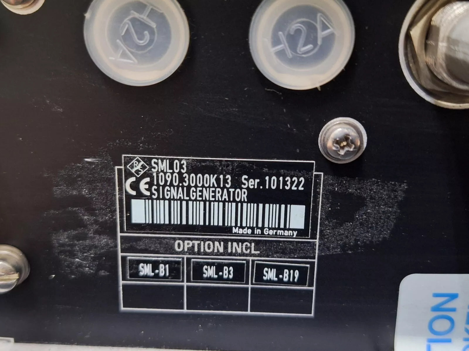 R&S SML03 Signal Generator 9kHz to 3.3GHz with Opt B1 B3 B19 As-is (1322)