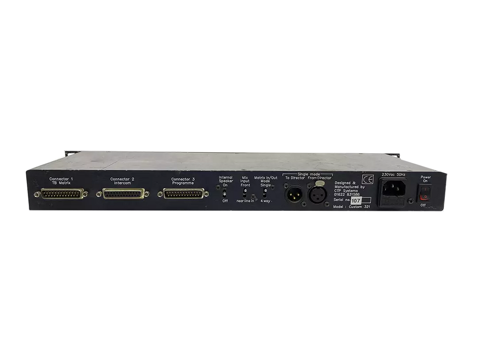 CTP Systems Camera Talkback Switcher Custom 320