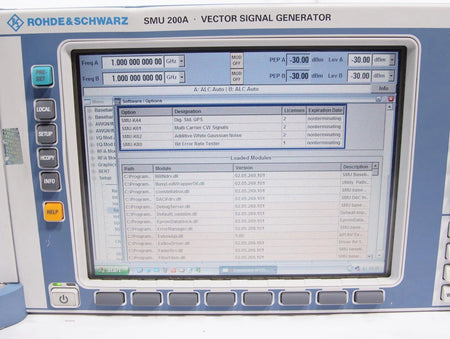 Rohde & Schwarz SMU200A 100kHz - 2.2GHz Vector Signal Generator OPT B10 B13 B20