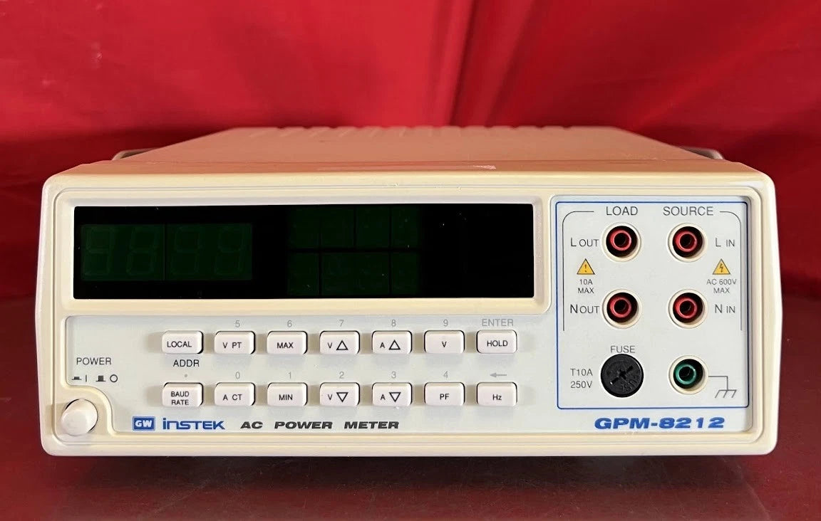 Instek/GW GPM-8212 A.C. Power Meter (Bench-Top) - True RMS V, A, W