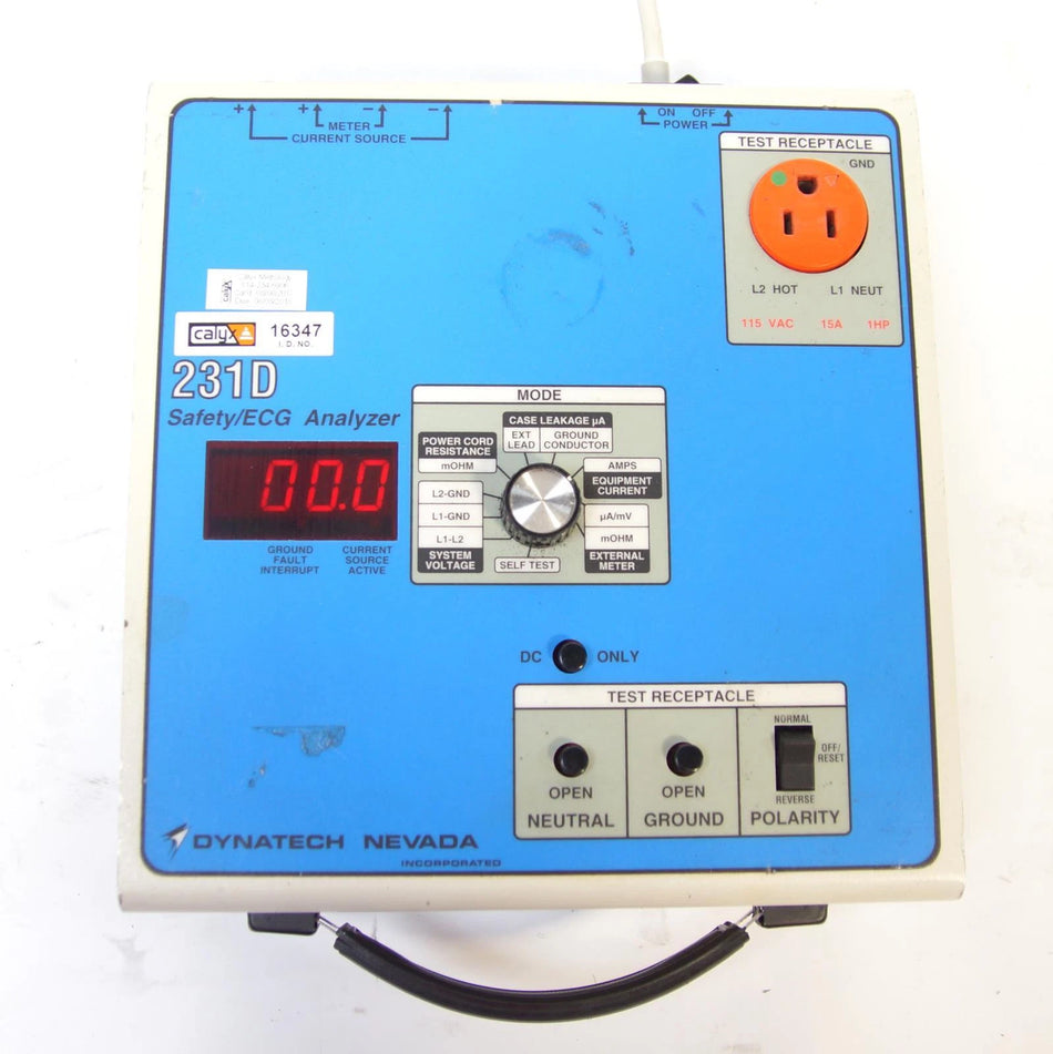 Fluke Dynatech Nevada 231D Safety / ECG Analyzer
