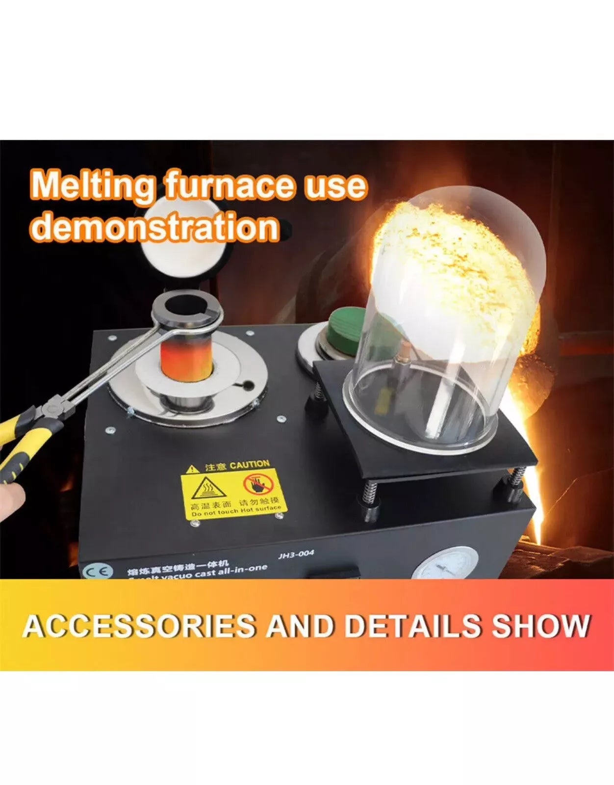 2023 2L Vacuum Investing Casting Machine with Melting Jewelry Making Tools
