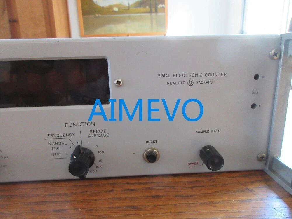 HP 5244L Electronic Counter Frequency Nixie Tube Display VTG Powers Up