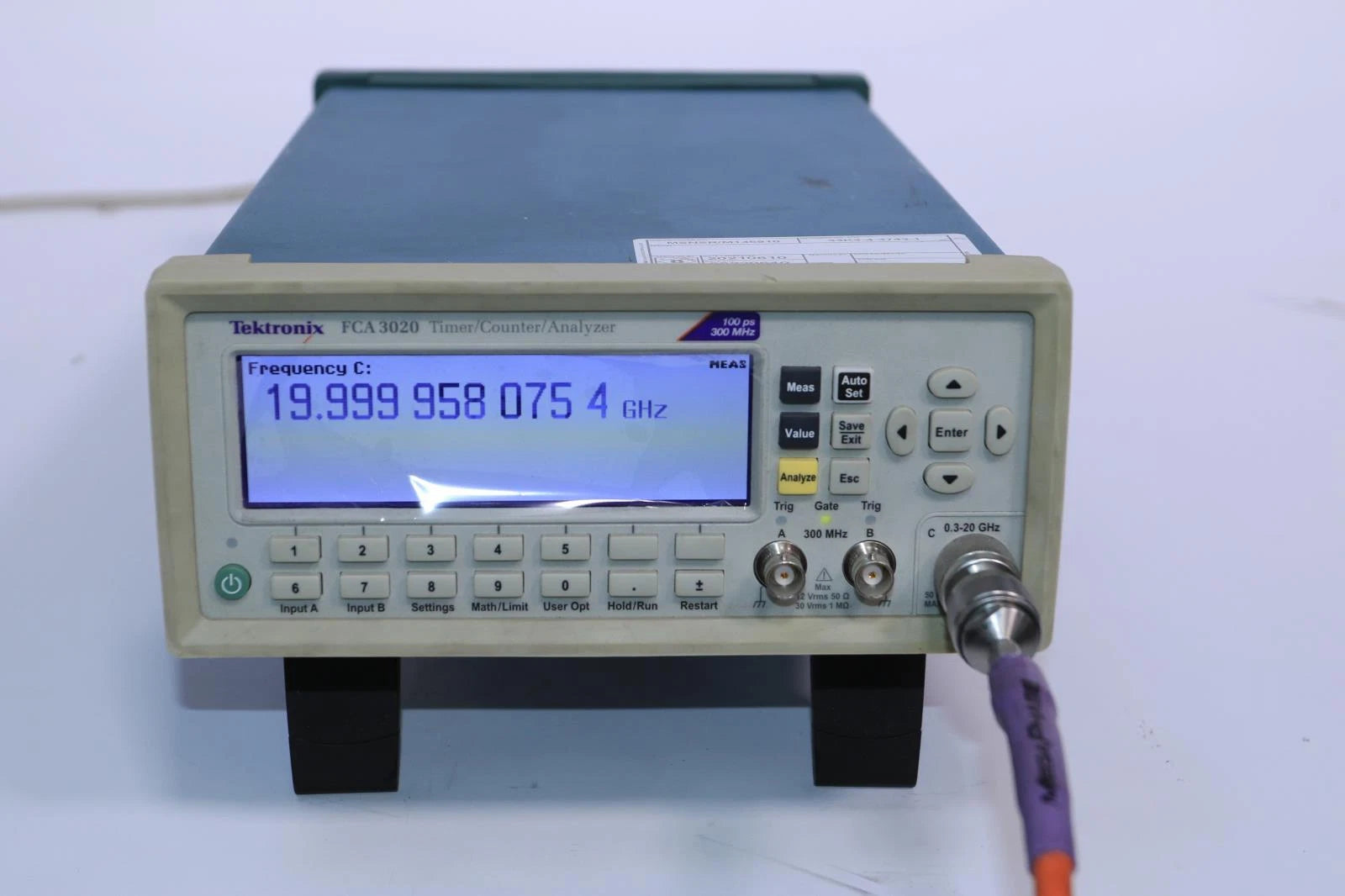 Tektronix FCA 3020 timer counter analyzer 20 GHz opt 14B