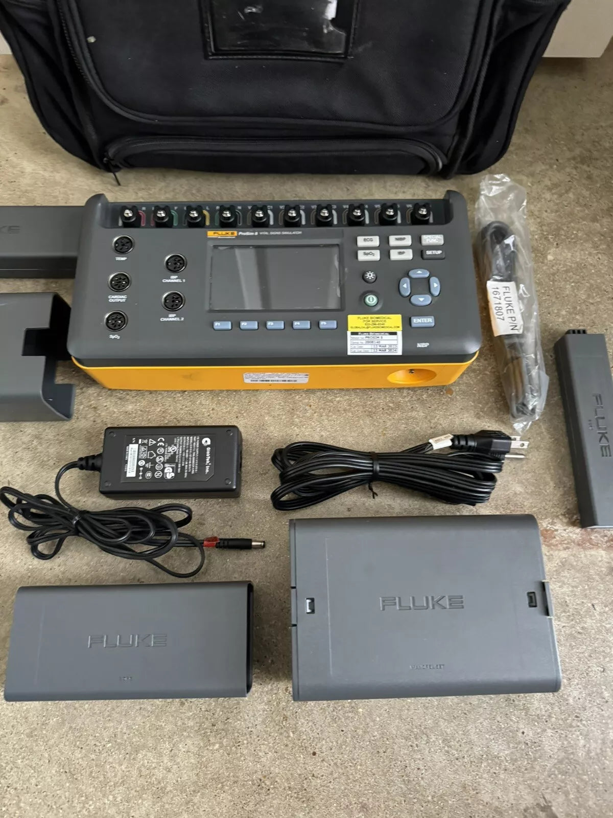 Prosim8 Rear Panel Fluke Biomedical ProSim 8 Vital Signs Simulator (Calibrated 2024) – XG eqpt