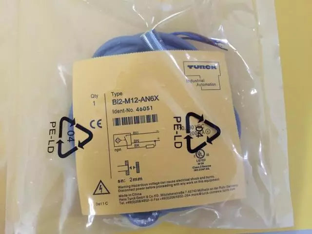 One New Turck BI2-M12-AN6X Proximity Switch Sensor BI2M12AN6X