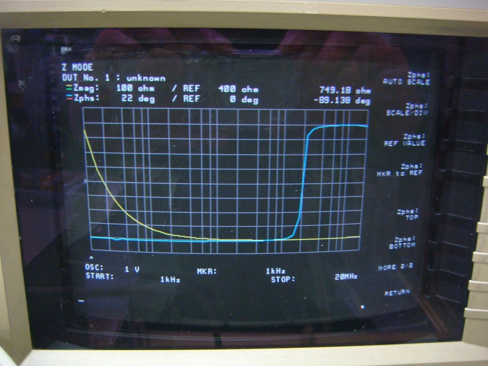 HP E5060A /001 BH Analyzer 20MHz Impedance Analyzer