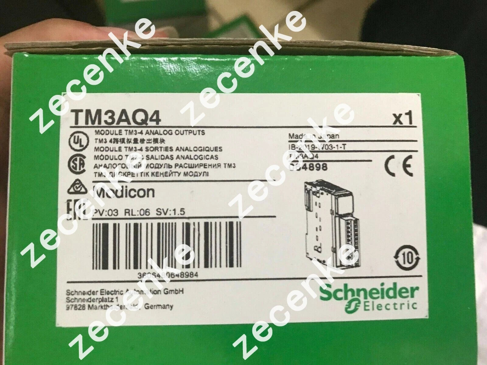 1PC New Schneider TM3AQ4 Analog Output Module PLC Expedited Shipping