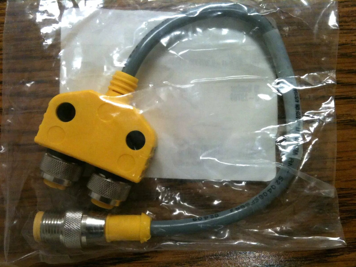 Turck VB2-RS 4.4T-0.2/2FKM 4/S1569 U29790 VB2 Molded Twin Junction Cordset