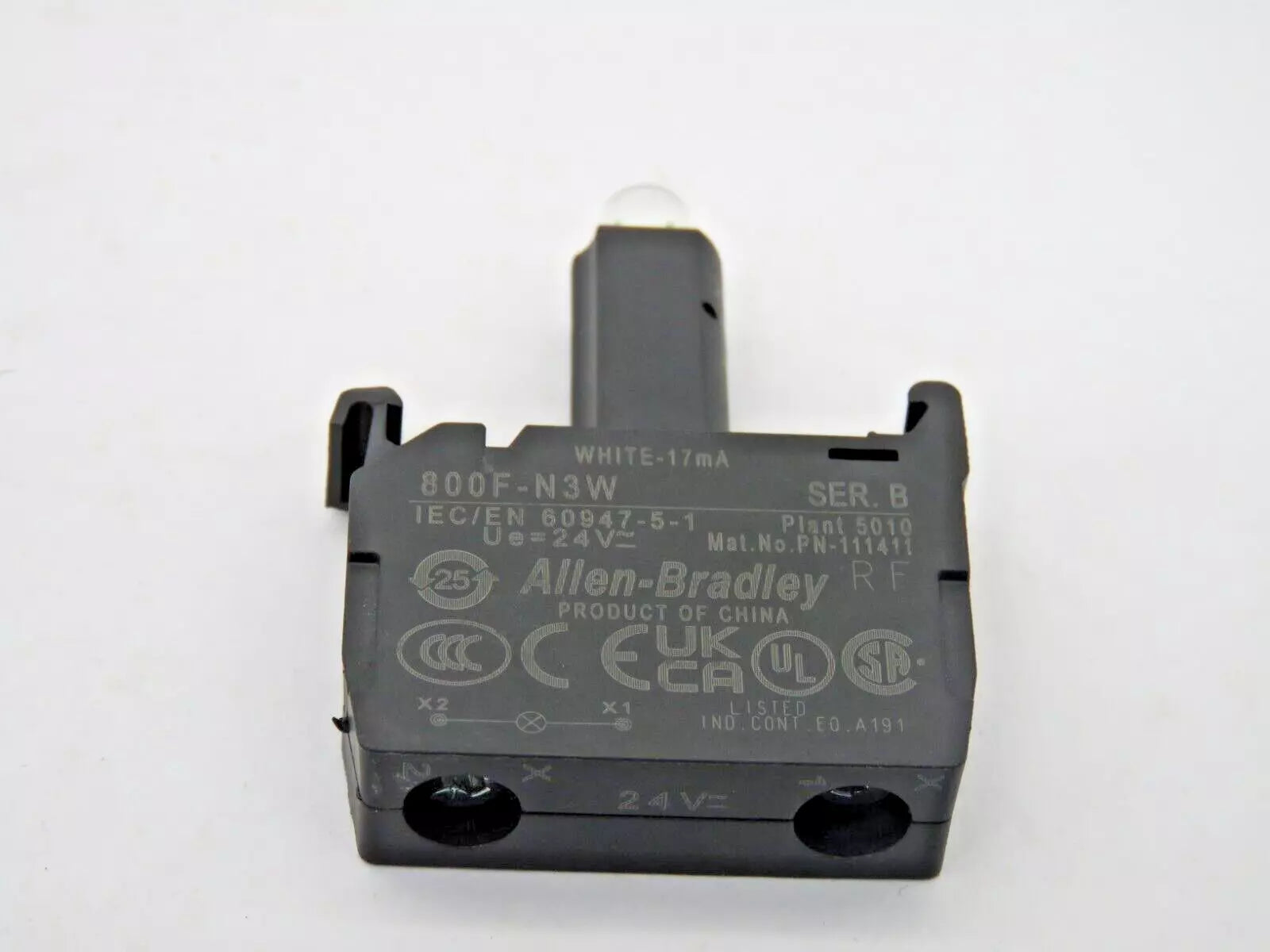 Allen-Bradley 800F-N3W Integrated LED Lamp Module 24 V AC - NEW OPENBOX