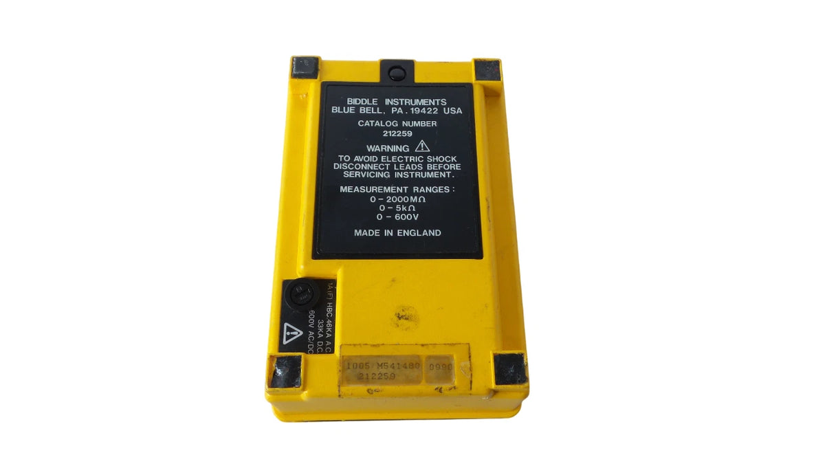 Biddle 212259 megger insulation tester - Free Shipping