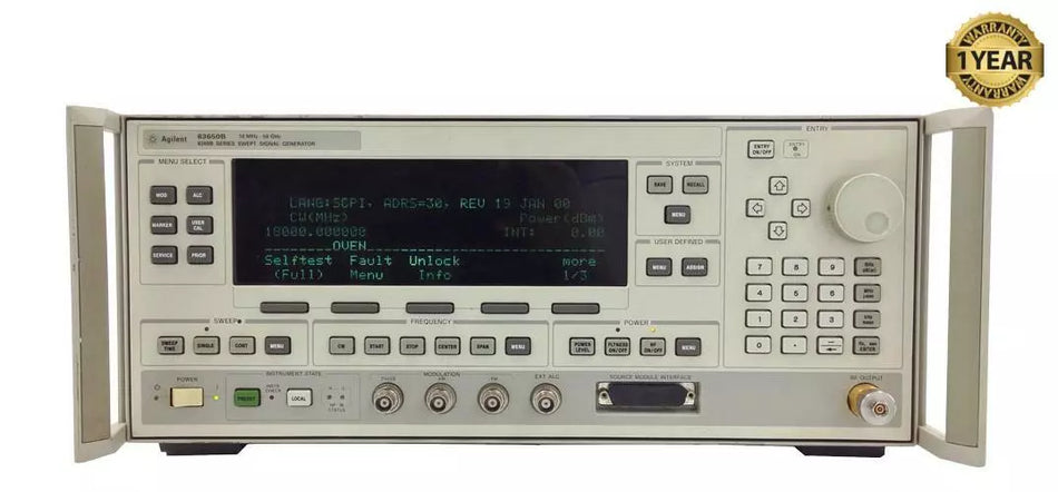 Agilent HP 83650B 50GHz Synthesized Sweep Signal Generator w/ Option 001