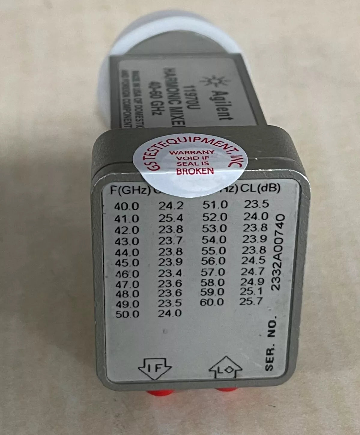 Keysight/Agilent 11970U 40-60GHz RF Microwave Mixer