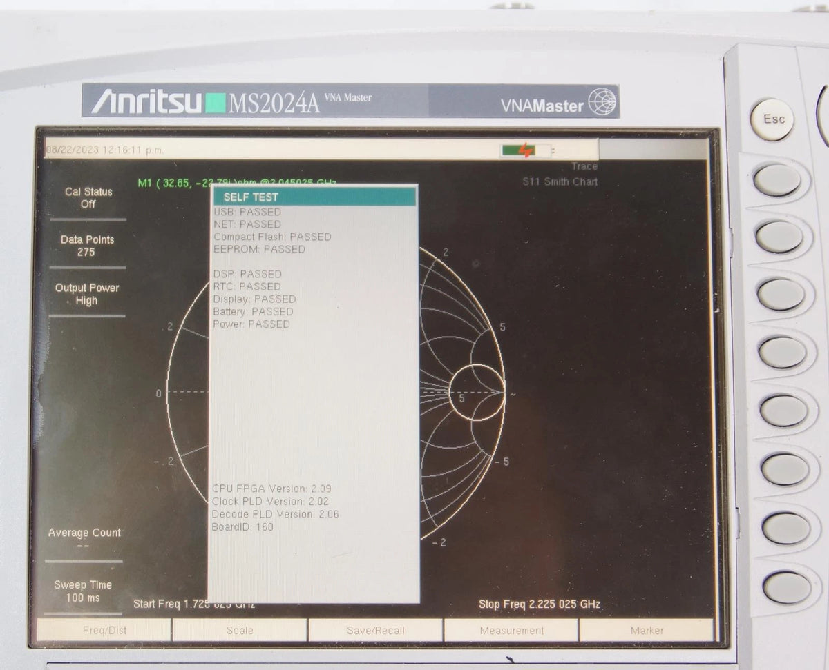 Anritsu MS2024A VNA Master 2MHz to 4GHz Vector Network Analyzer