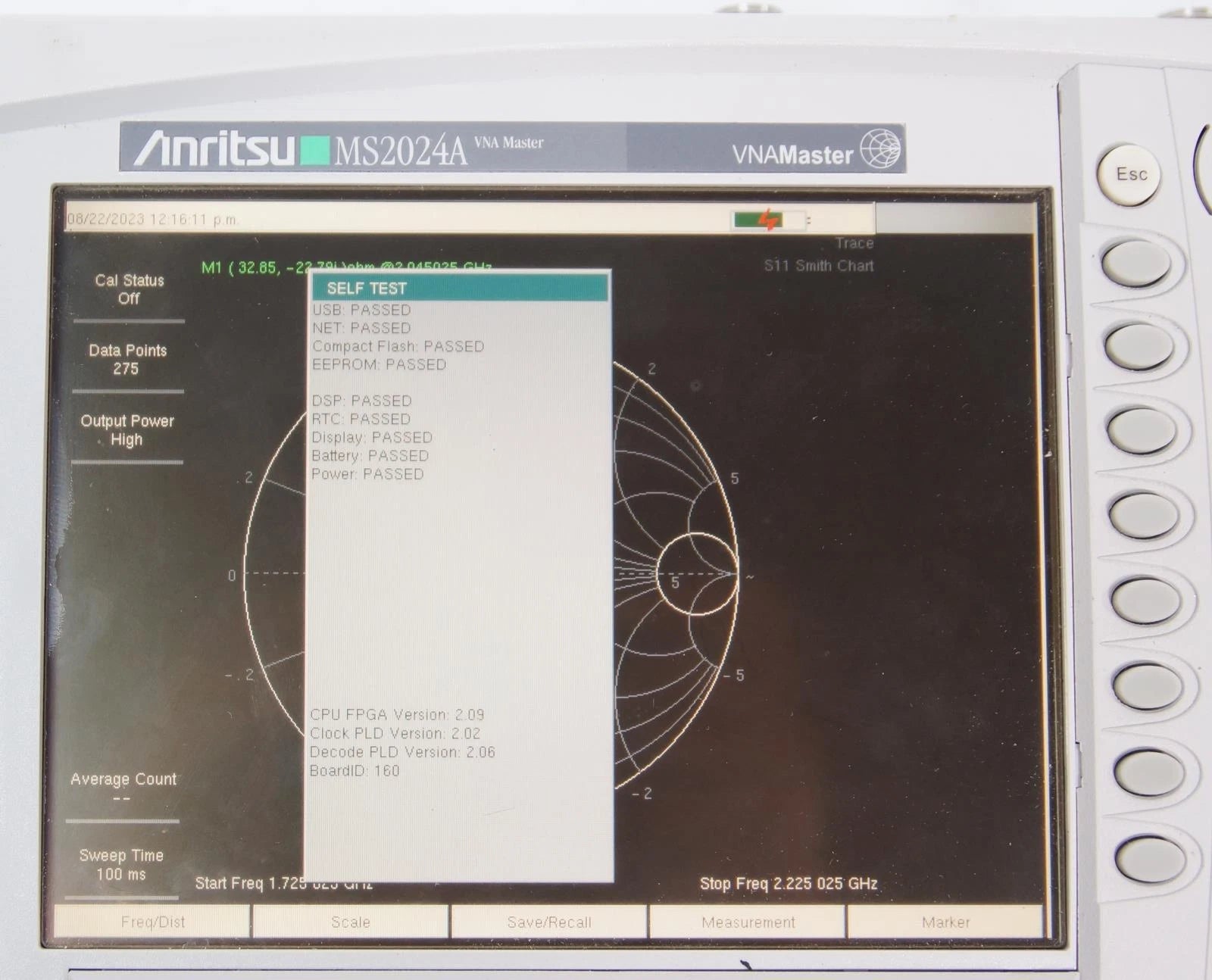 Anritsu MS2024A VNA Master 2MHz to 4GHz Vector Network Analyzer