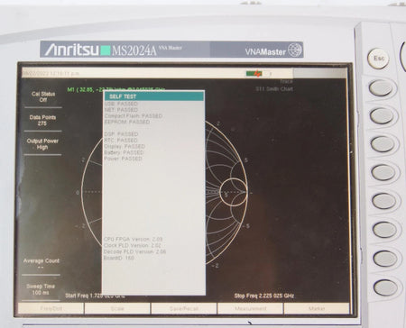 Anritsu MS2024A VNA Master 2MHz to 4GHz Vector Network Analyzer
