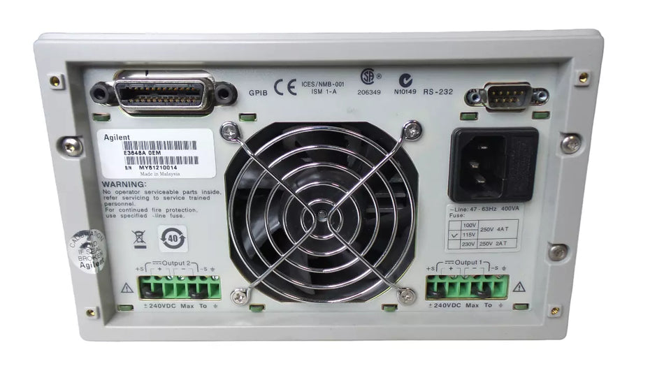 Agilent E3648A Dual Output DC Power Supply