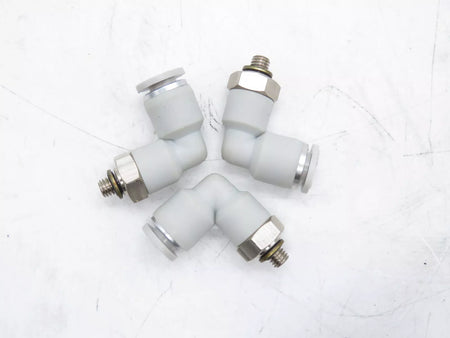 Right Angle Elbow Pneumatic Connector Air Line Water Hose Quick Fitting Tube