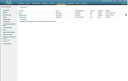 Cisco AIR-CT5508-25-K9 5500 Series Wireless LAN Controller 25 AP Version 8.3
