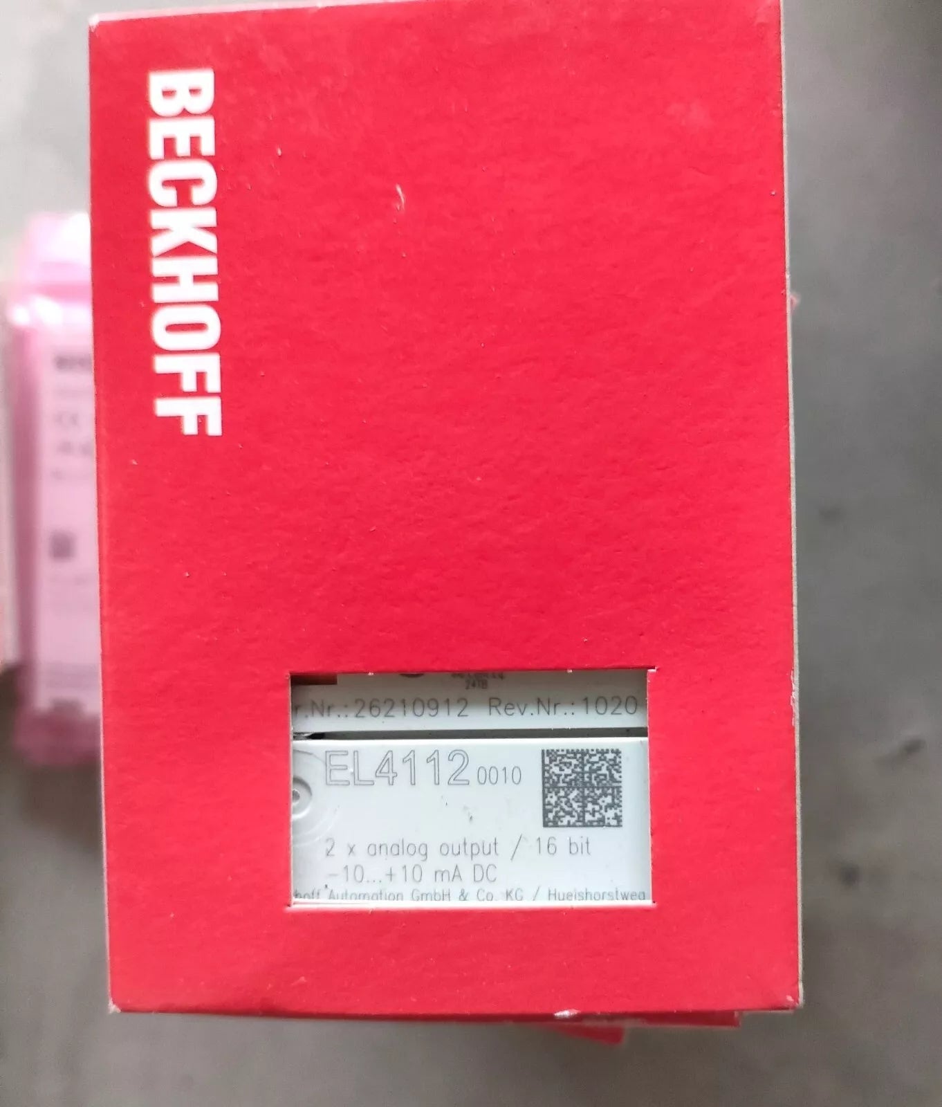 New Beckhoff EL4112 0010 PLC Module - In Box, Expedited Shipping