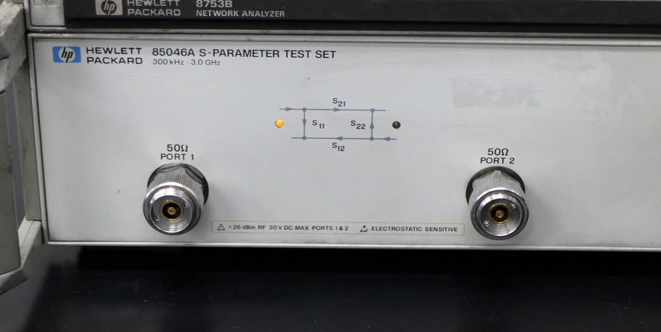 HP 8753B Network Analyzer with 85046A 300kHz-3GHz