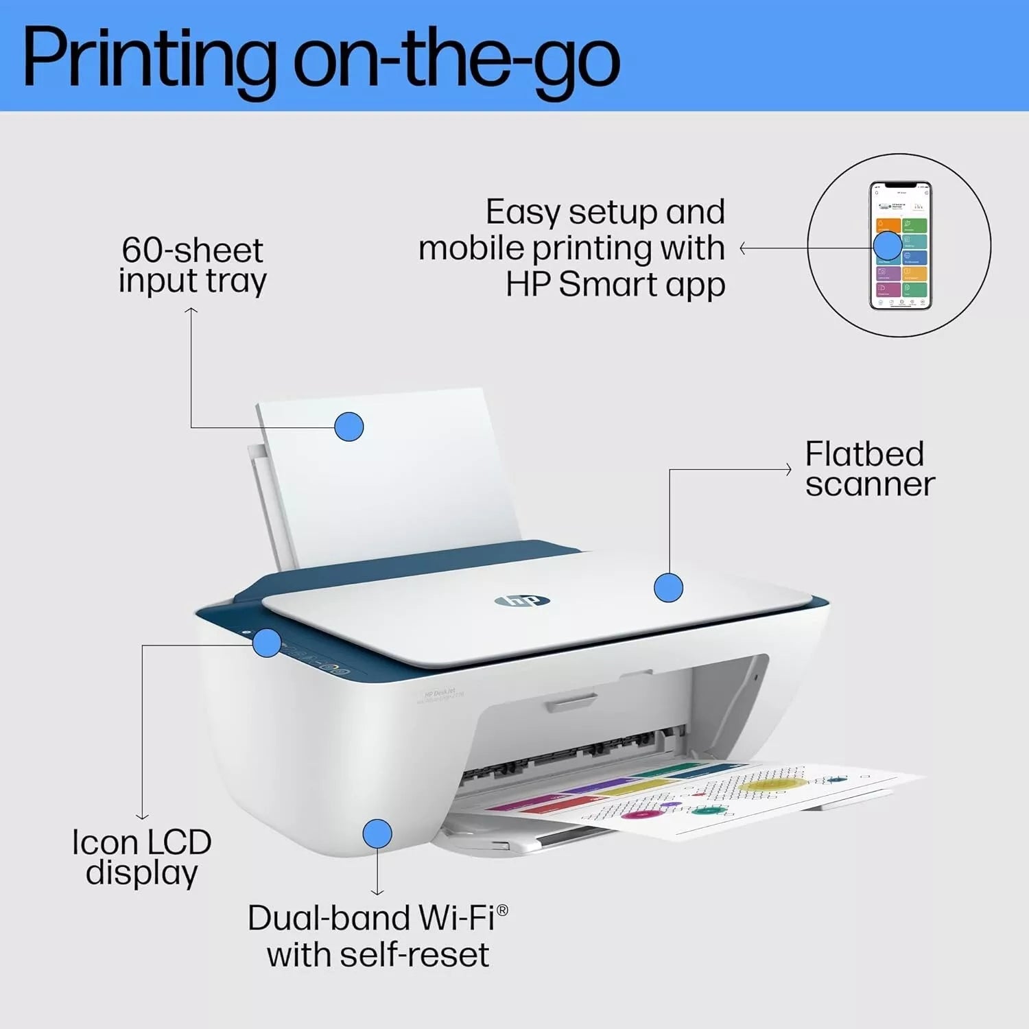 HP DeskJet Ink Advantage 2778 All-in-One Printer with Copy, Scan, Dual Band WiFi, and More