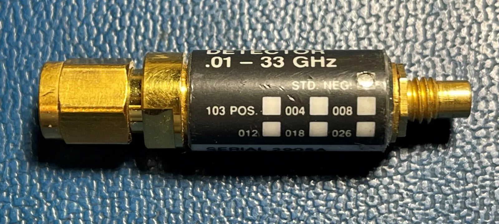 HP Keysight Agilent 8474C Planar-Doped Barrier Diode Detector 0.01 - 33 GHz STD