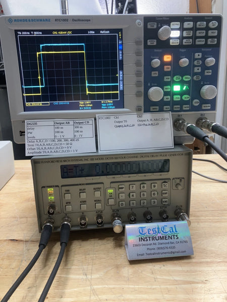 Stanford Research DG535 Delay / Pulse Generator OPT 01, 02, 03. Cal'd with data.