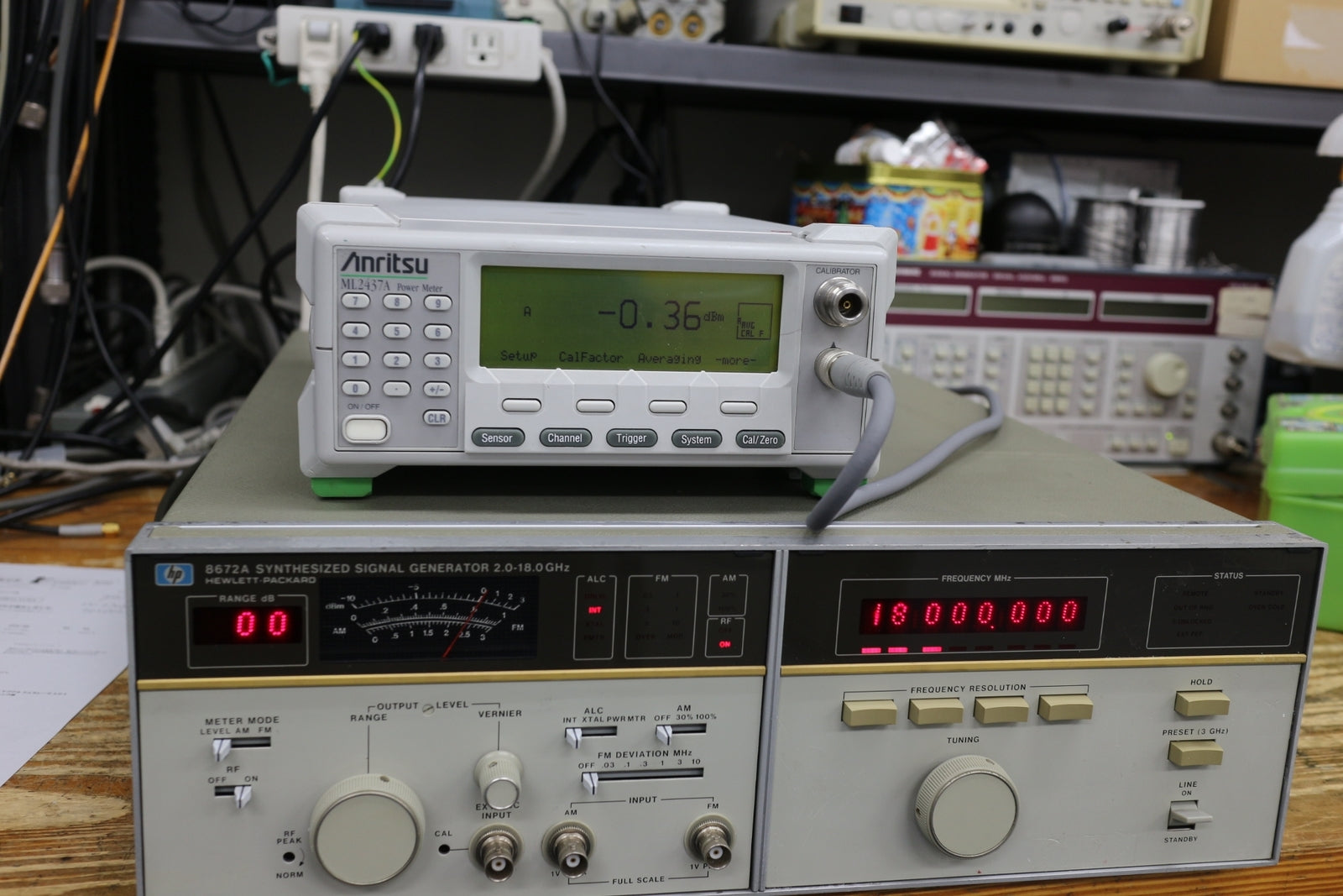 HP 18GHz Synthesized Signal Generator