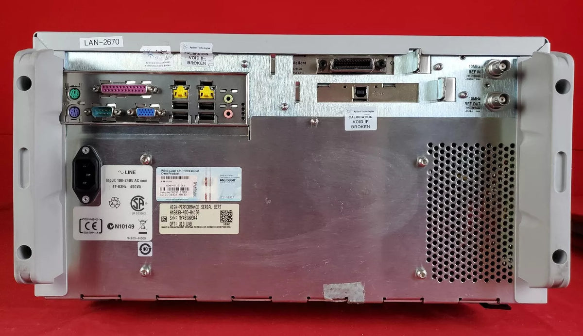 Agilent / Keysight N4903B MY49100344 Serial J-BERT, 150 Mb/s to 12.5 Gb/s OPTION