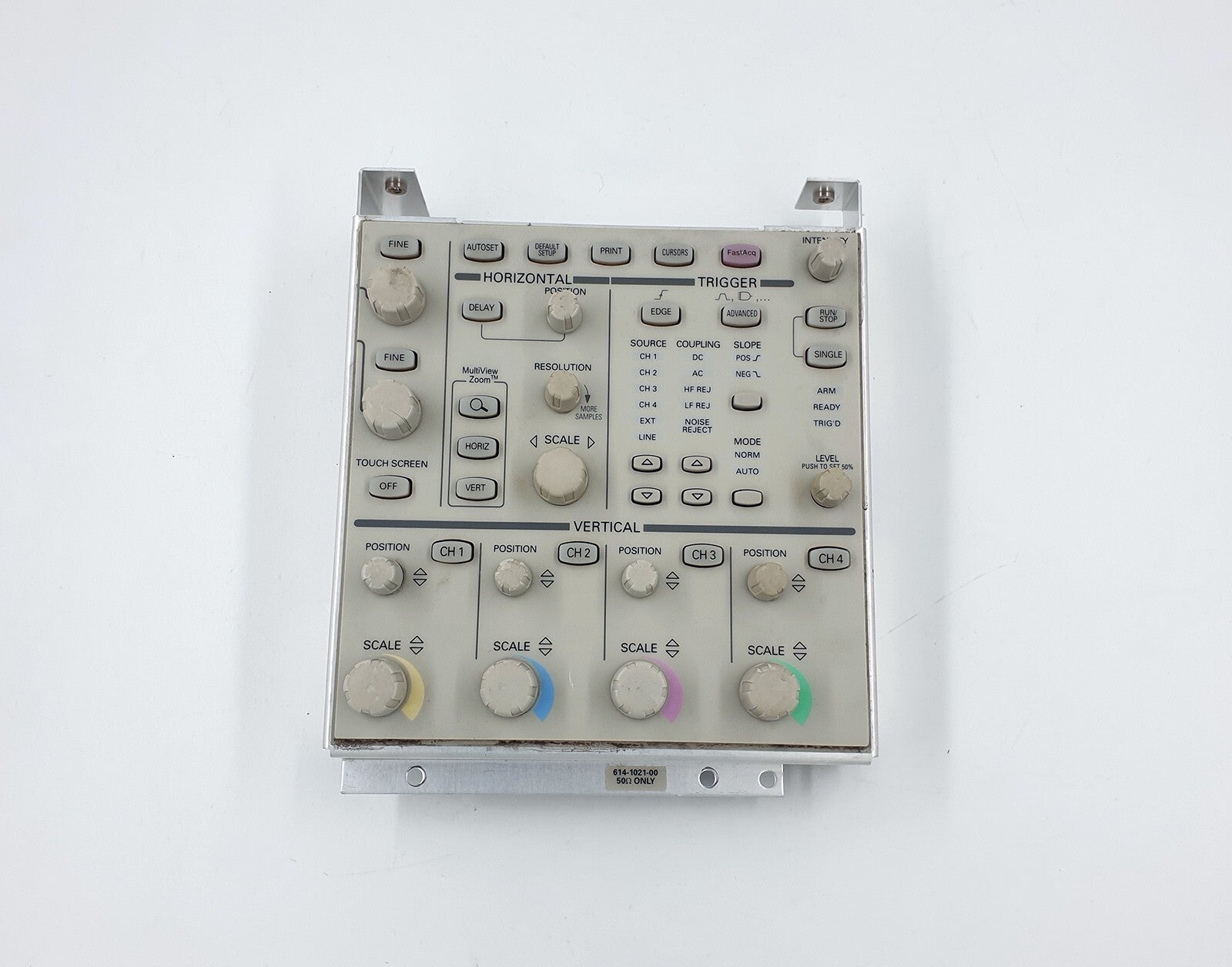 Tektronix Oscilloscope Front Panel Buttons