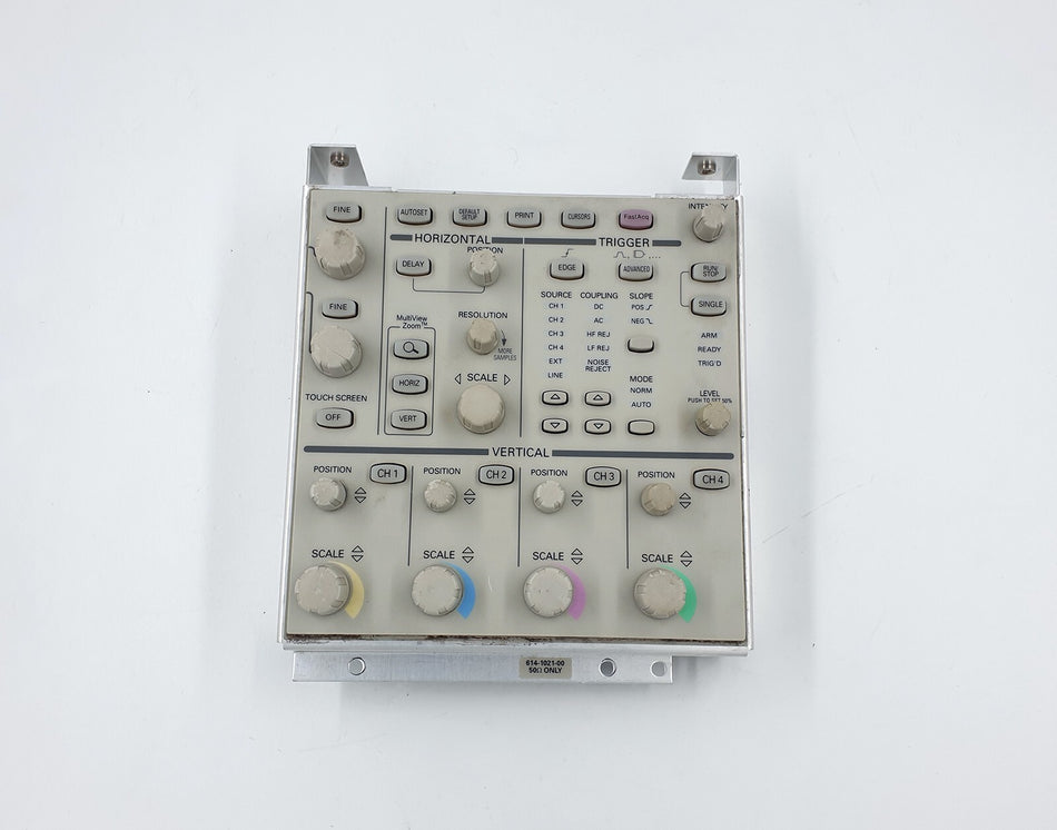Tektronix Oscilloscope Front Panel Buttons