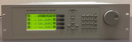 Newport 9008 Laser Diode Controller Mainframe with 6 x 8000-21 Rev C TEC Modules