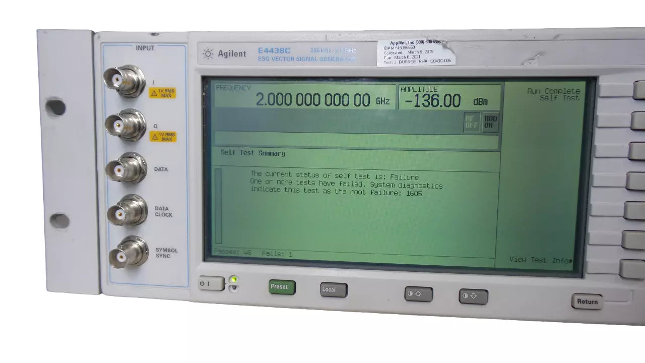 Agilent E4438C ESG Vector Signal Generator 250kHz-3.0GHz