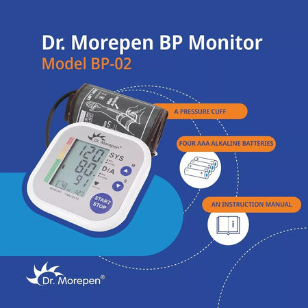 Dr. Morepen Blood Pressure Monitor Model BP-02 (White)