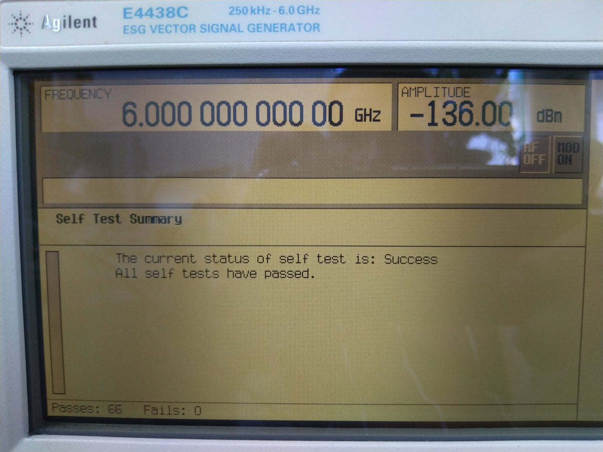 Agilent E4438C ESG Vector Signal Generator 250kHz-6GHz w/506,601,UNB,UNJ _3913 - XG eqpt