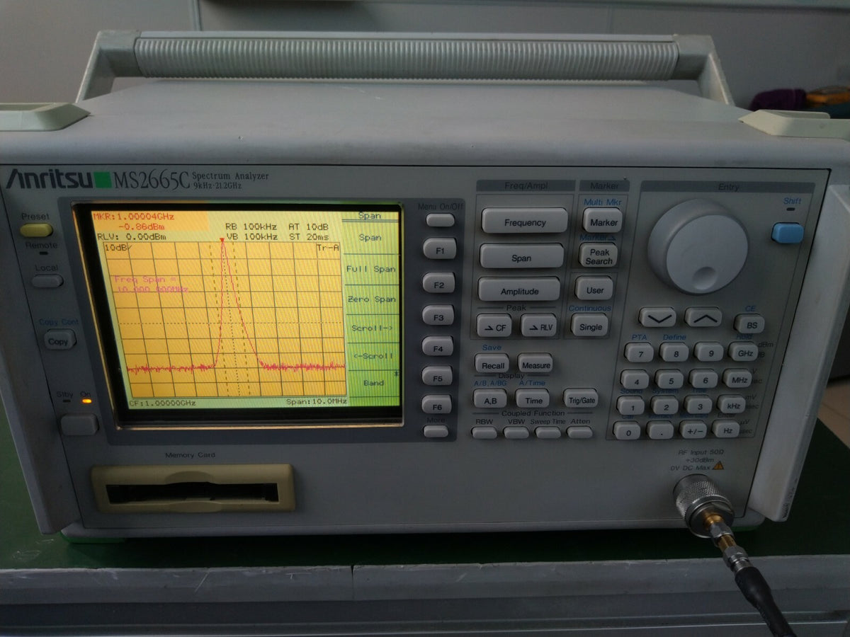 Anritsu MS2665C Spectrum Analyzer 9 kHz to 21.2GHz , very good shape - XG eqpt