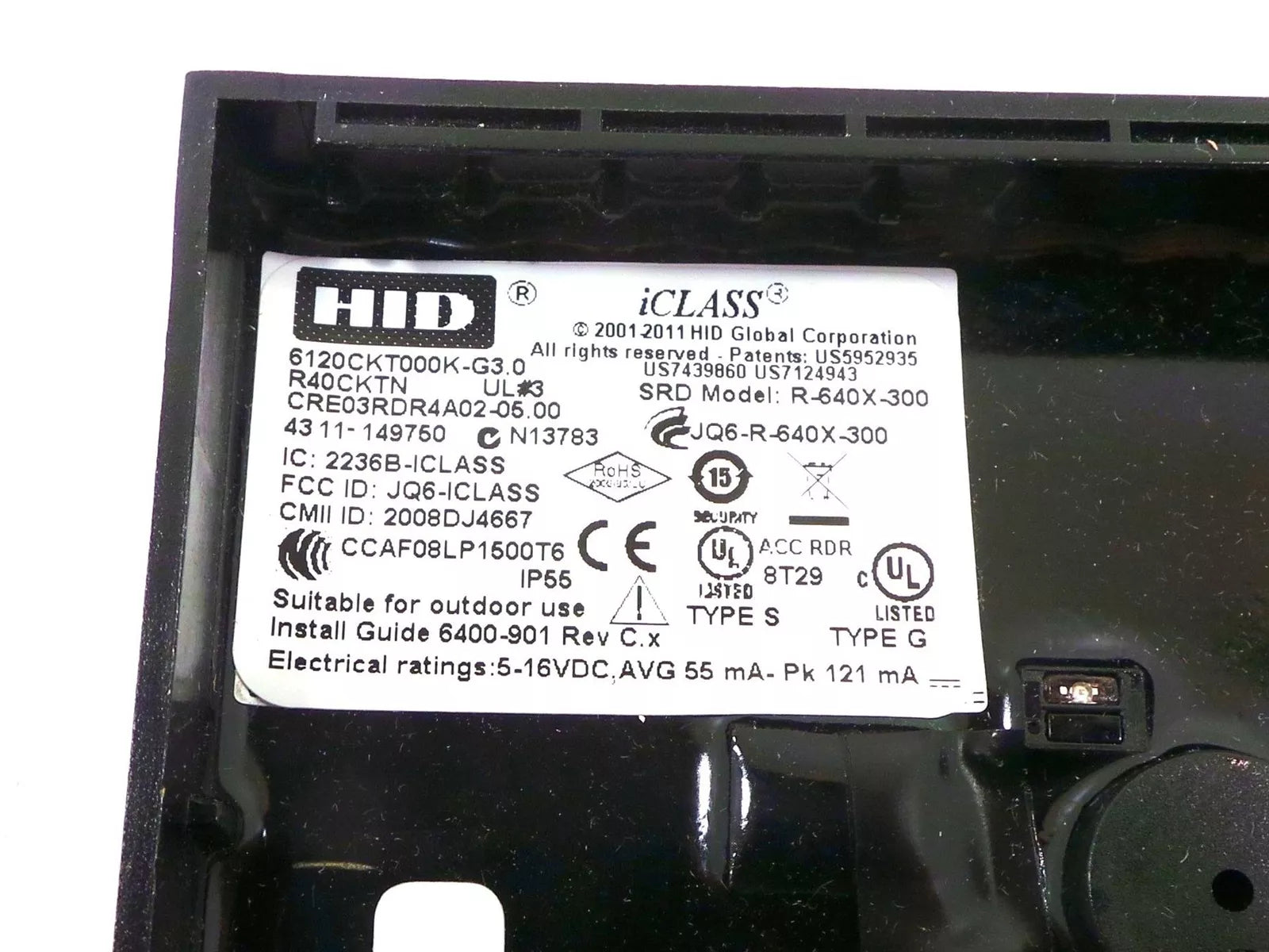 HID iCLASS R-640X-300 Access Control Reader