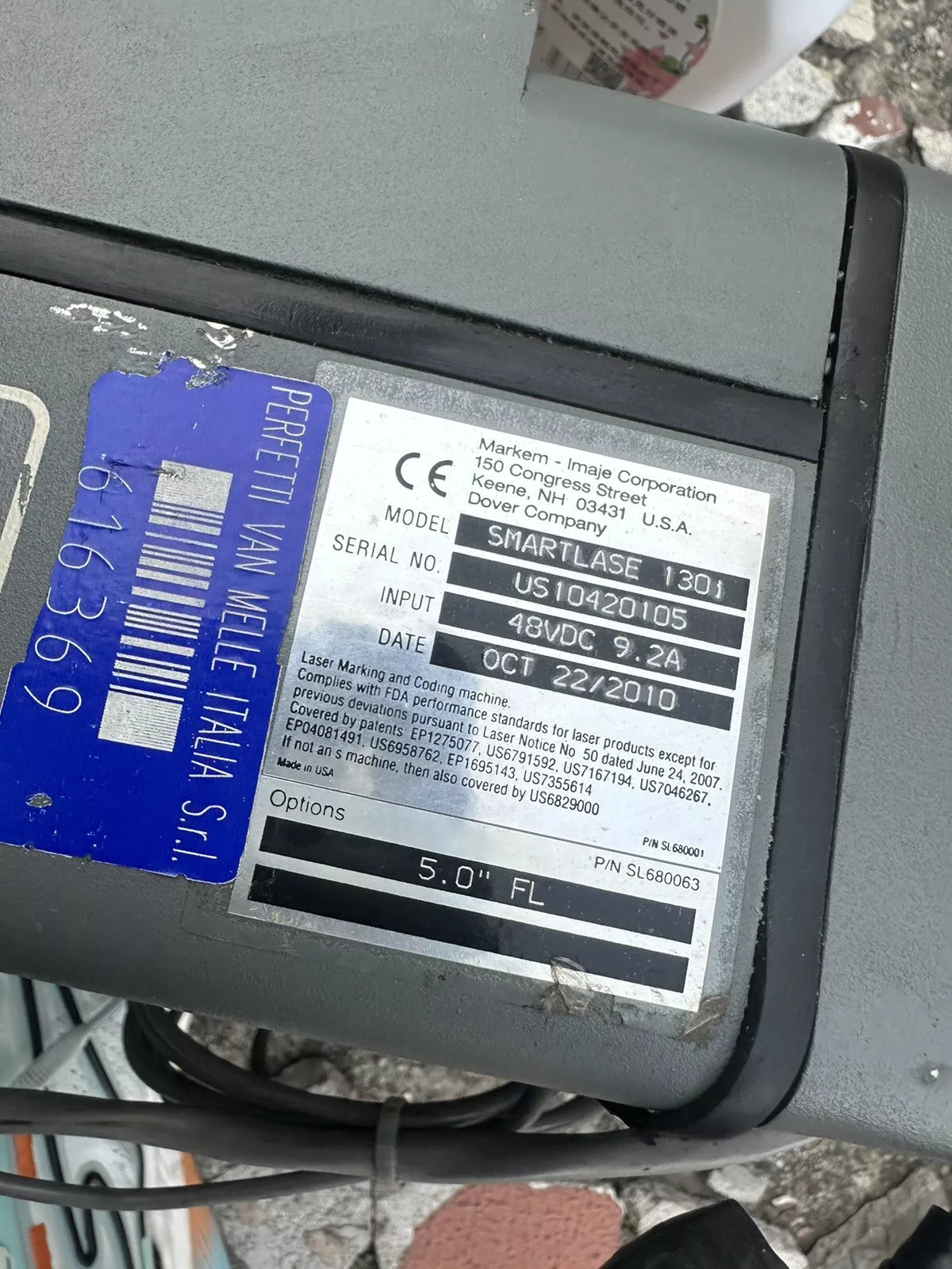 Markem Imaje Dover Corporation Smartlase130i SL130i Product