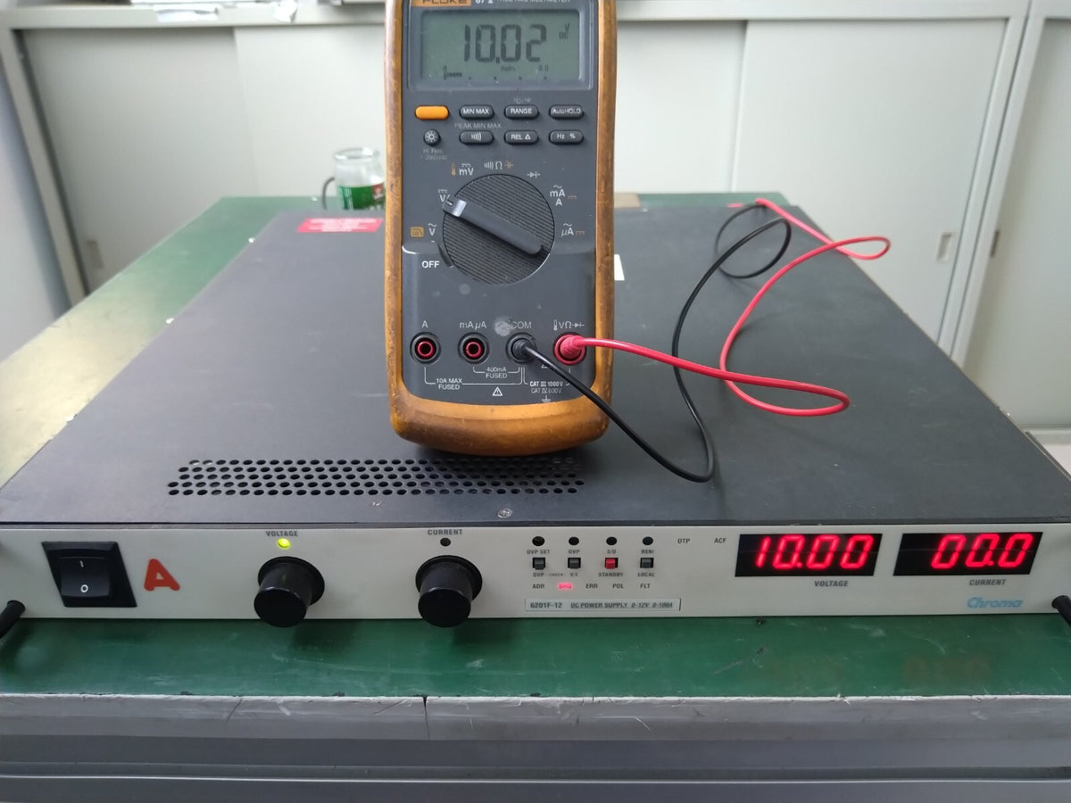 Chroma Programmable DC Power Supply Model 6201F-12 , 0-12V , 100A , 1200W - XG eqpt