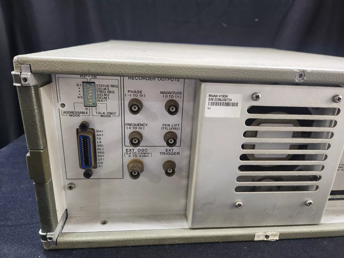 HP 4193A Vector Impedance Meter AS-IS (0724)