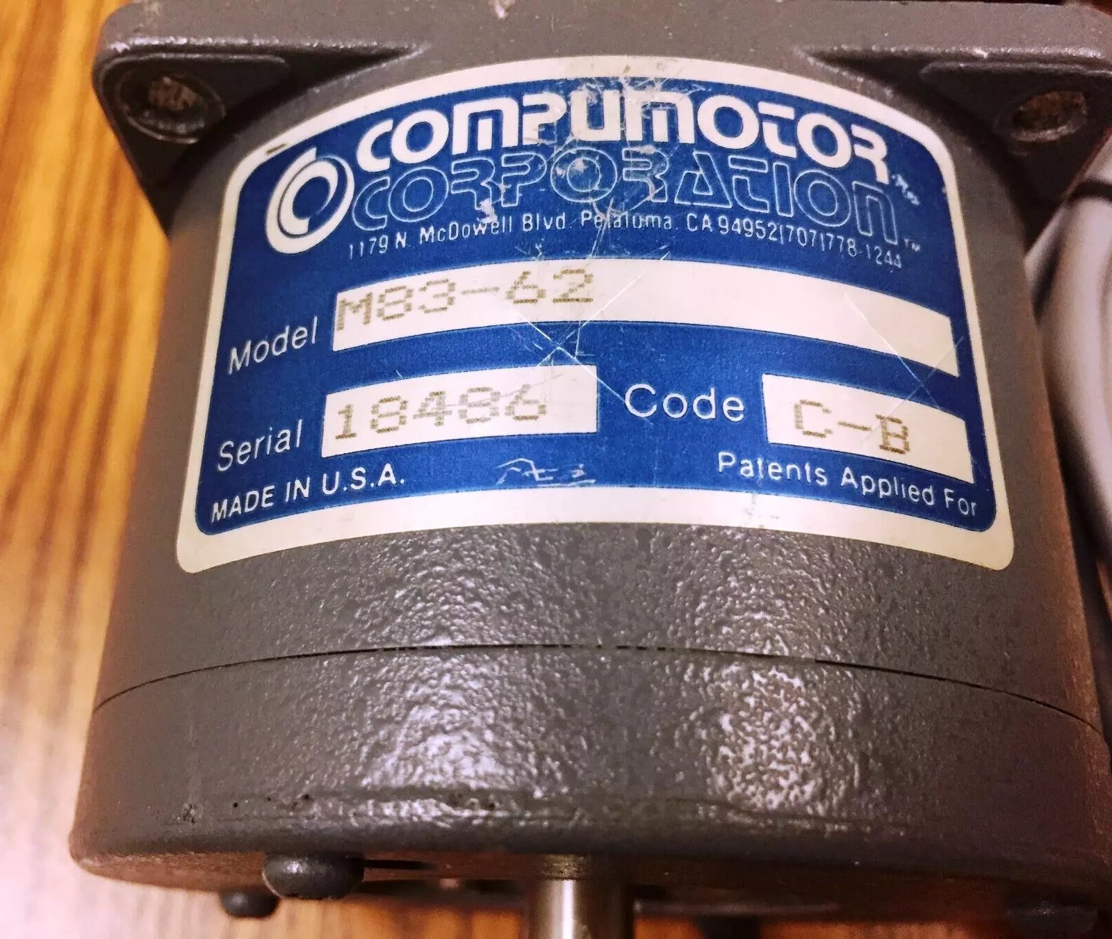 Compumotor M83-62 Stepper Motor - High Precision Motion Control