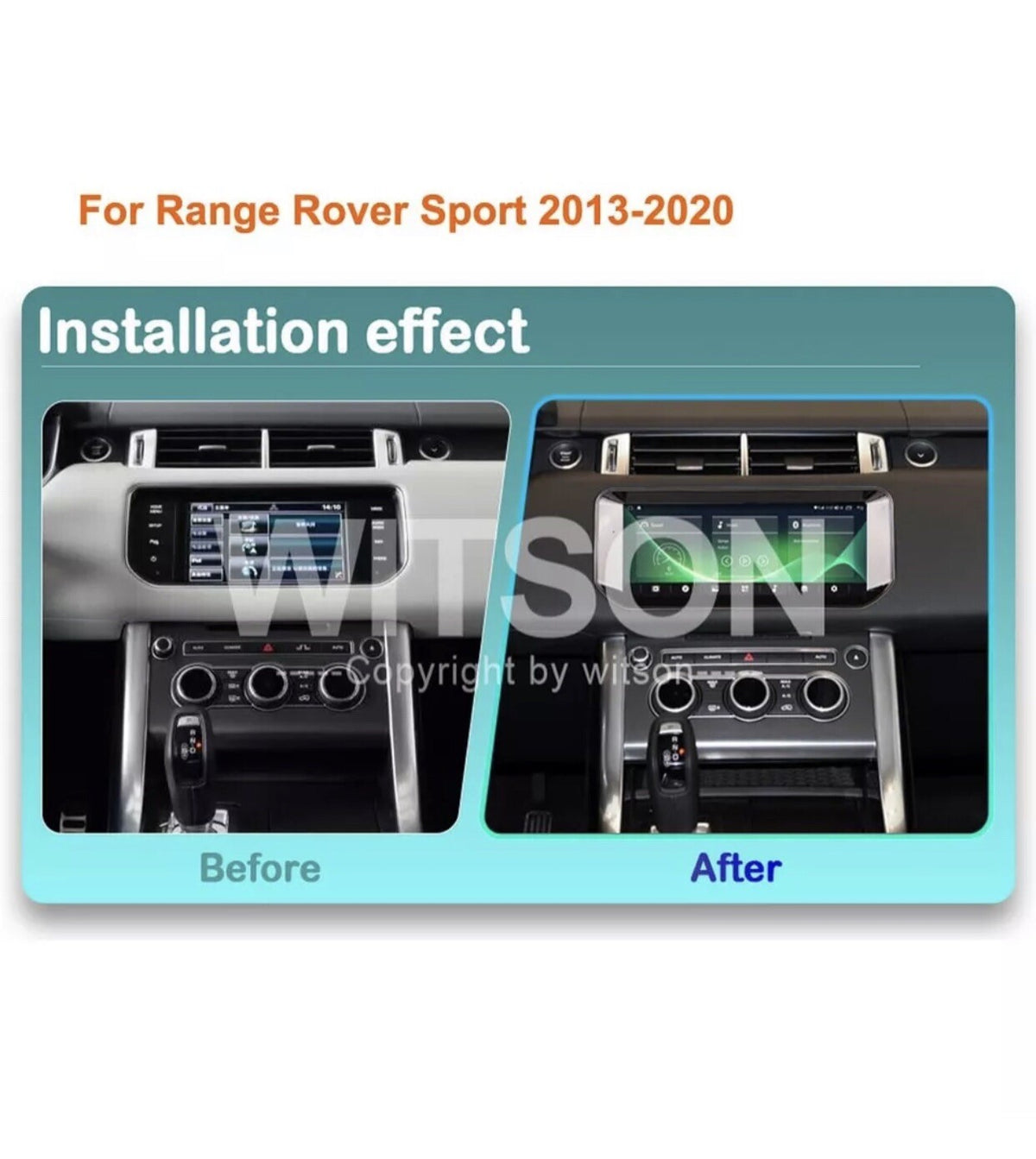 For Range Rover Sport 2013-2020 Radio 10.25" Android 14 Car Stereo GPS Carplay