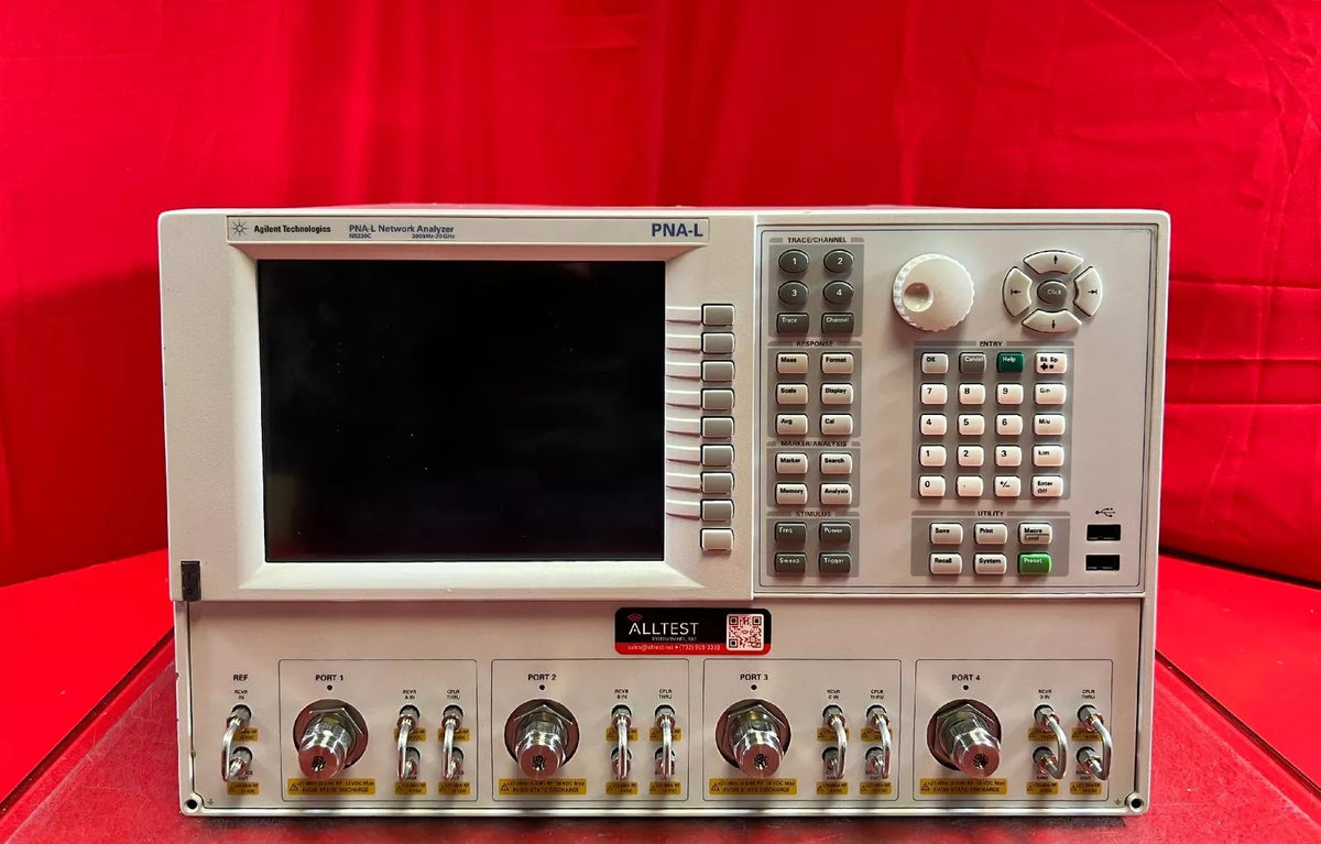Agilent/Keysight N5230C PNA-L Microwave Network Analyzer, 300 kHz to 20 GHz, 4PT